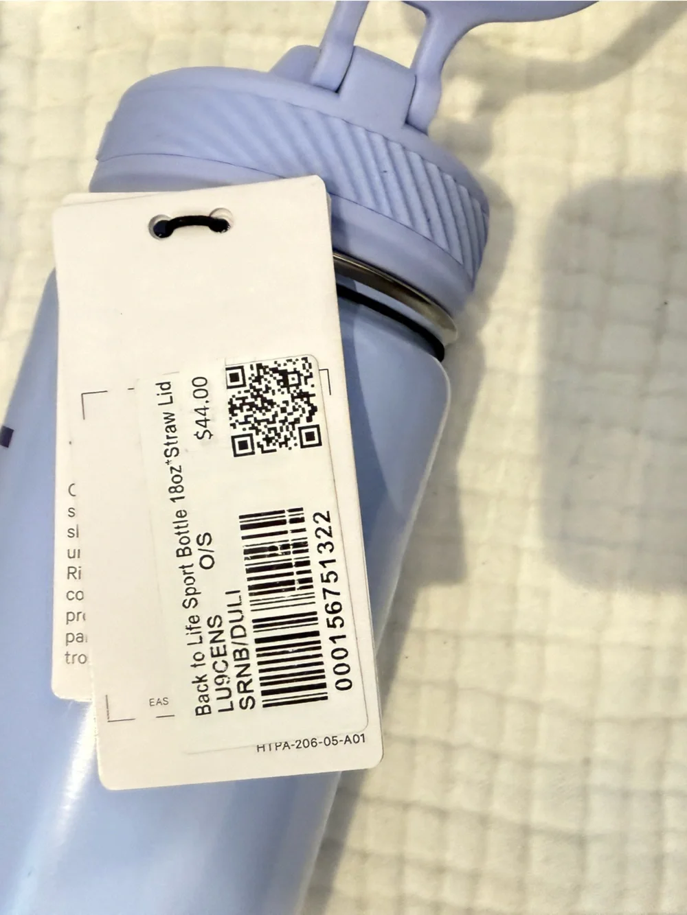 Lululemon Back to Life Sport Bottle 18 oz with Straw Lid (Purple)